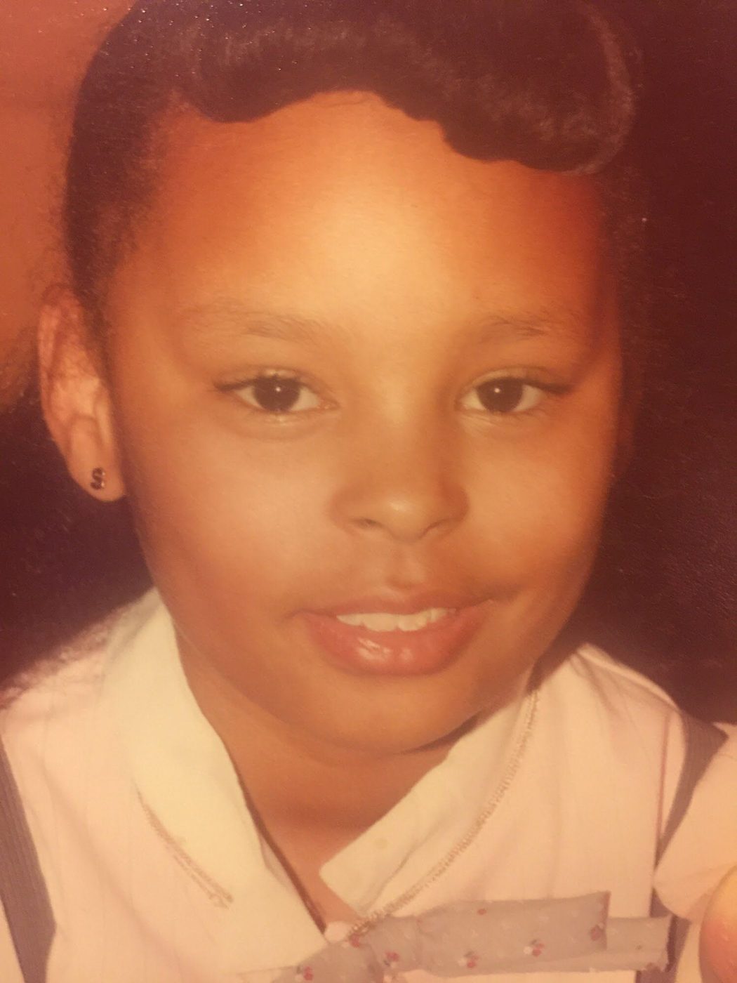 Close-up childhood portrait of Sonya